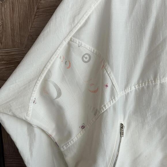 Vintage White Nike Challenge Court Jacket Size S/M Circa Tennis 80s - Picture 2 of 5